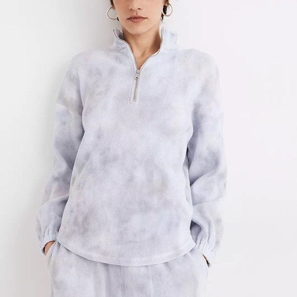 Madewell Tops - Madewell MWL waffle sweater in tie dye